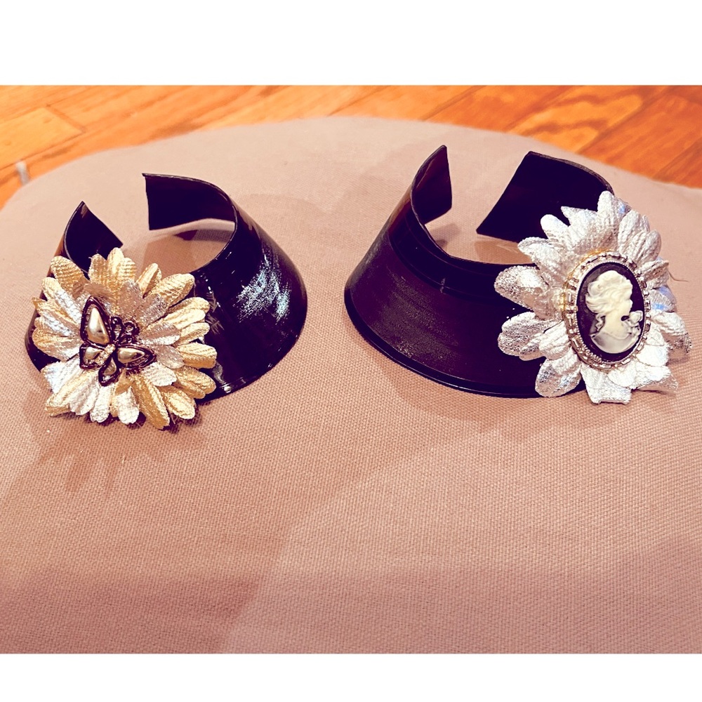 Handmade one-of-a-kind vinyl record cuff/bracelet